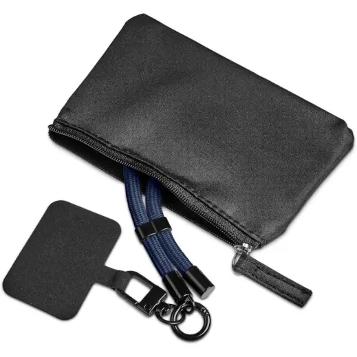 Altitude Atlier Wrist Phone Strap in Pouch - Navy Unbranded Set